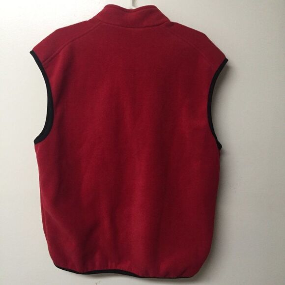 The North Face Men's Fleece Vest Red Size Large - Picture 5 of 7